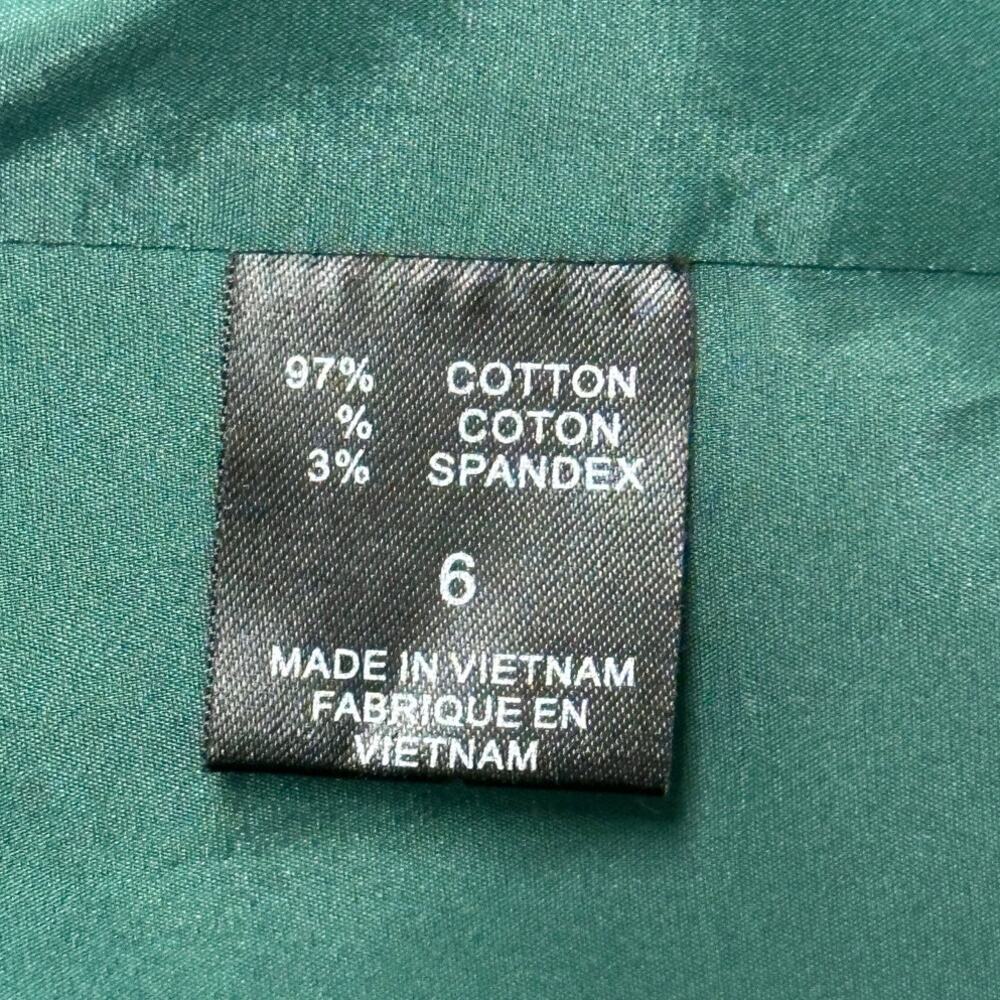 Tahari Womens Blazer Green 6 Velvet Business Office Formal Career Work Corporate - Picture 9 of 12